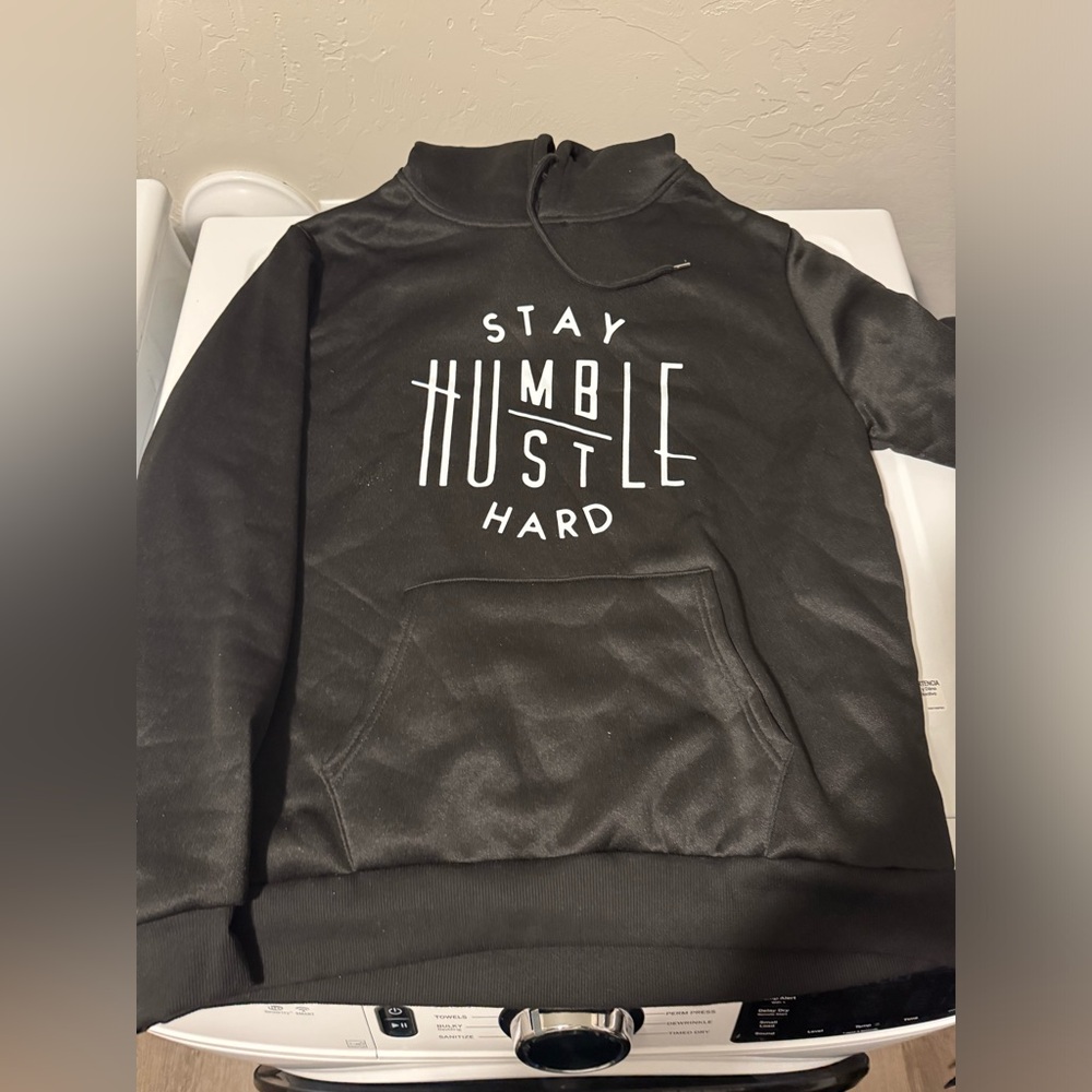 Black size medium stay humble hoodie